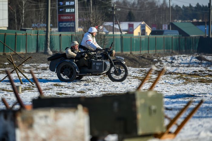 Военно-историческая реконструкция в музее танка Т-34 в Мытищах