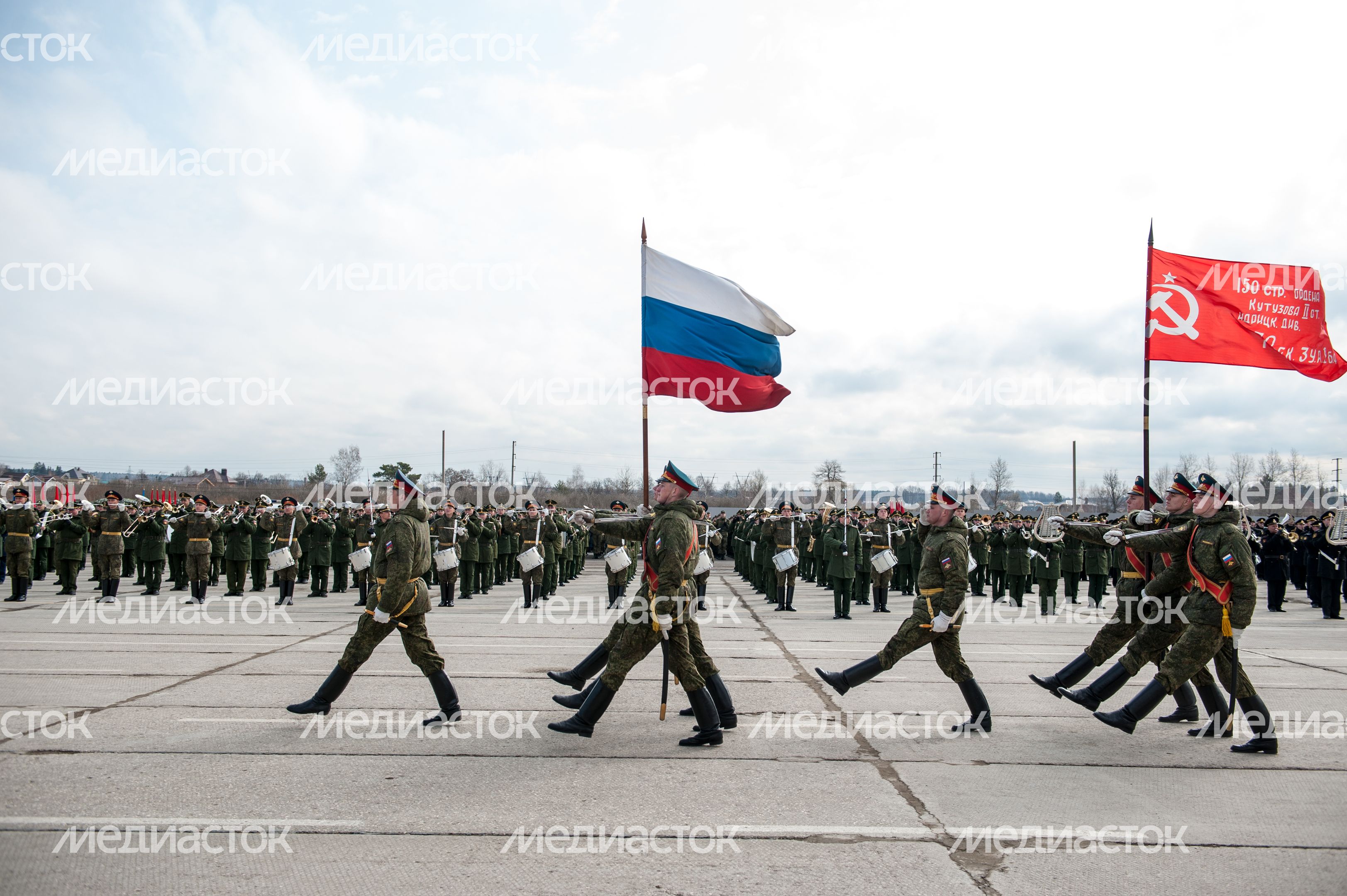 Репетиция Парада Победы в Алабино