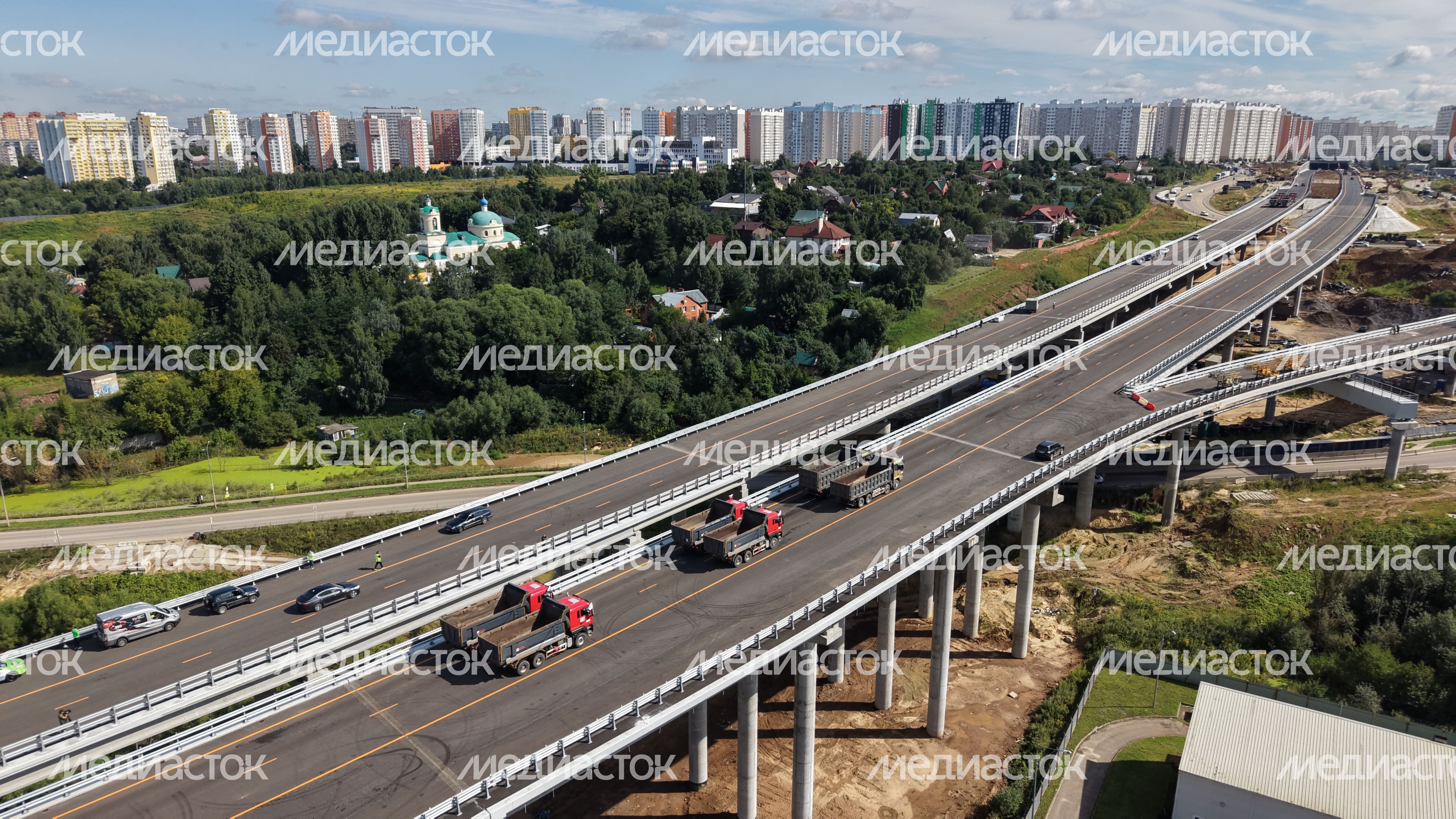 Открытие предпоследнего участка Южно-Лыткаринской автодороги