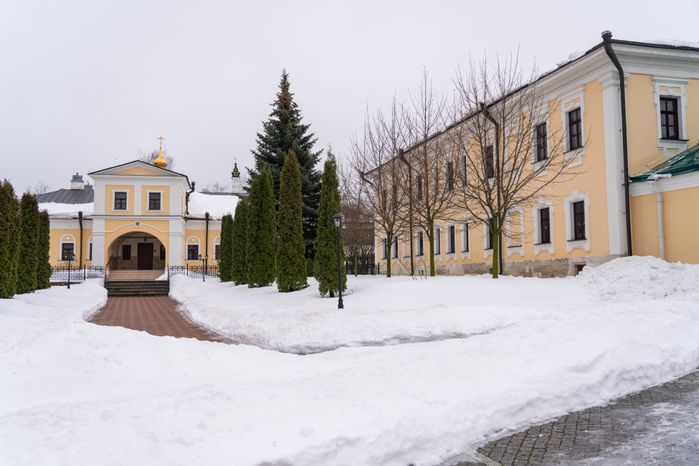 Серпухов. Высоцкий ставропигиальный мужской монастырь. Зима