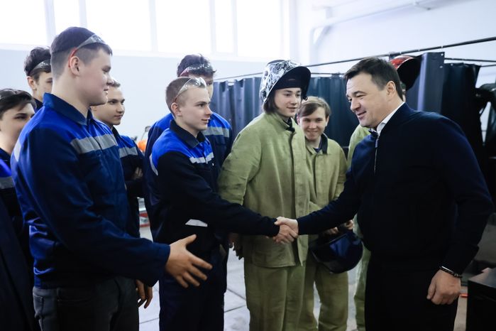 Посещение Губернатором Павлово-Посадского Техникума