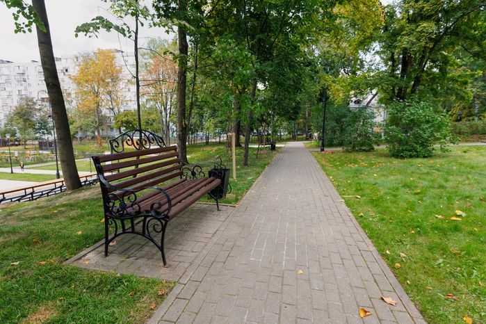 Новый сквер на территории усадьбы Лыткарино