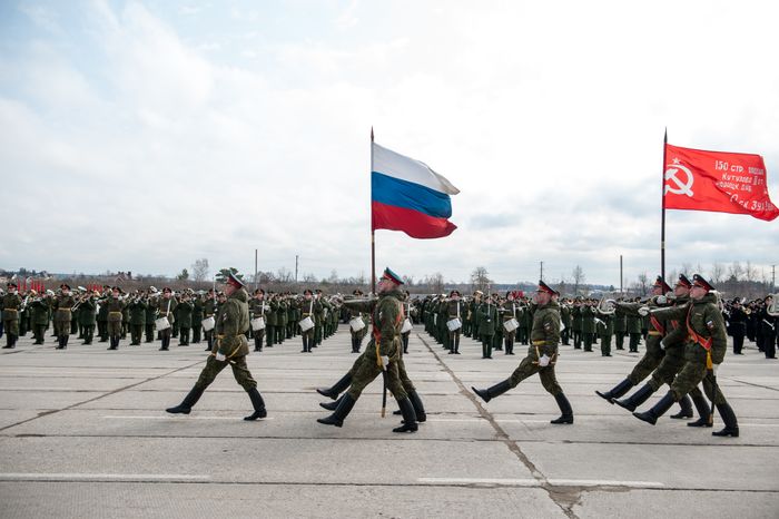 Репетиция Парада Победы в Алабино