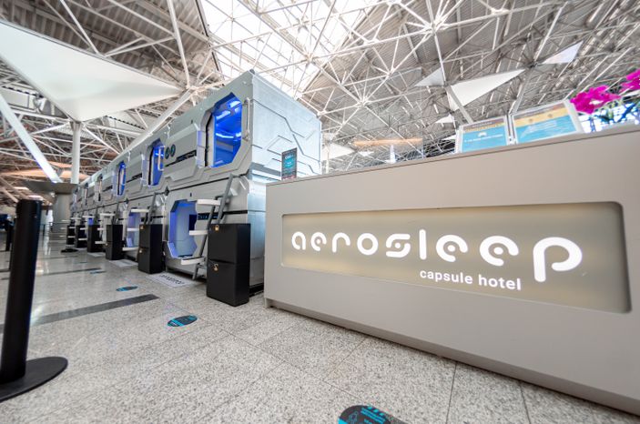 Виды Капсульного отеля Aerosleep в аэропорту Внуково