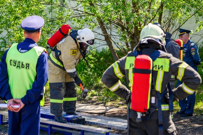 Соревнования спасателей в Ногинске Богородского округа