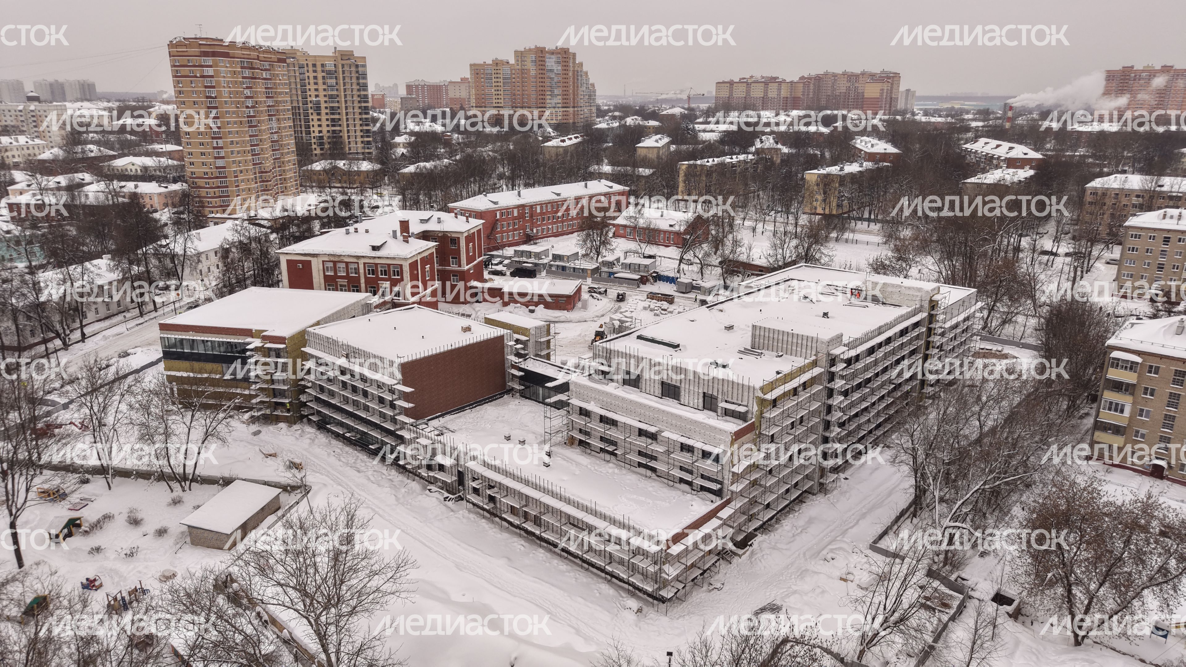 В Подольске продолжается строительство пристройки к школе №16 на 580 мест В Подольске продолжается строительство пристройки к школе №16 на 580 мест