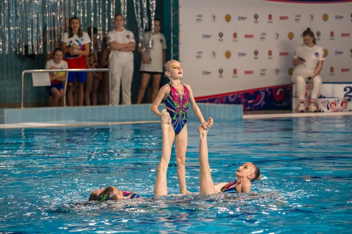 Соревнования по синхронному плаванию «Русская матрешка» в Чехове