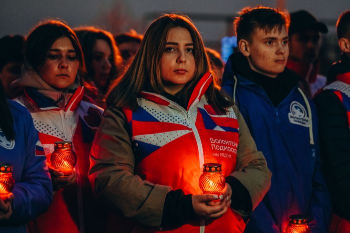Акция памяти «Журавли» прошла на девятый день после теракта в "Крокус Сити Холле"