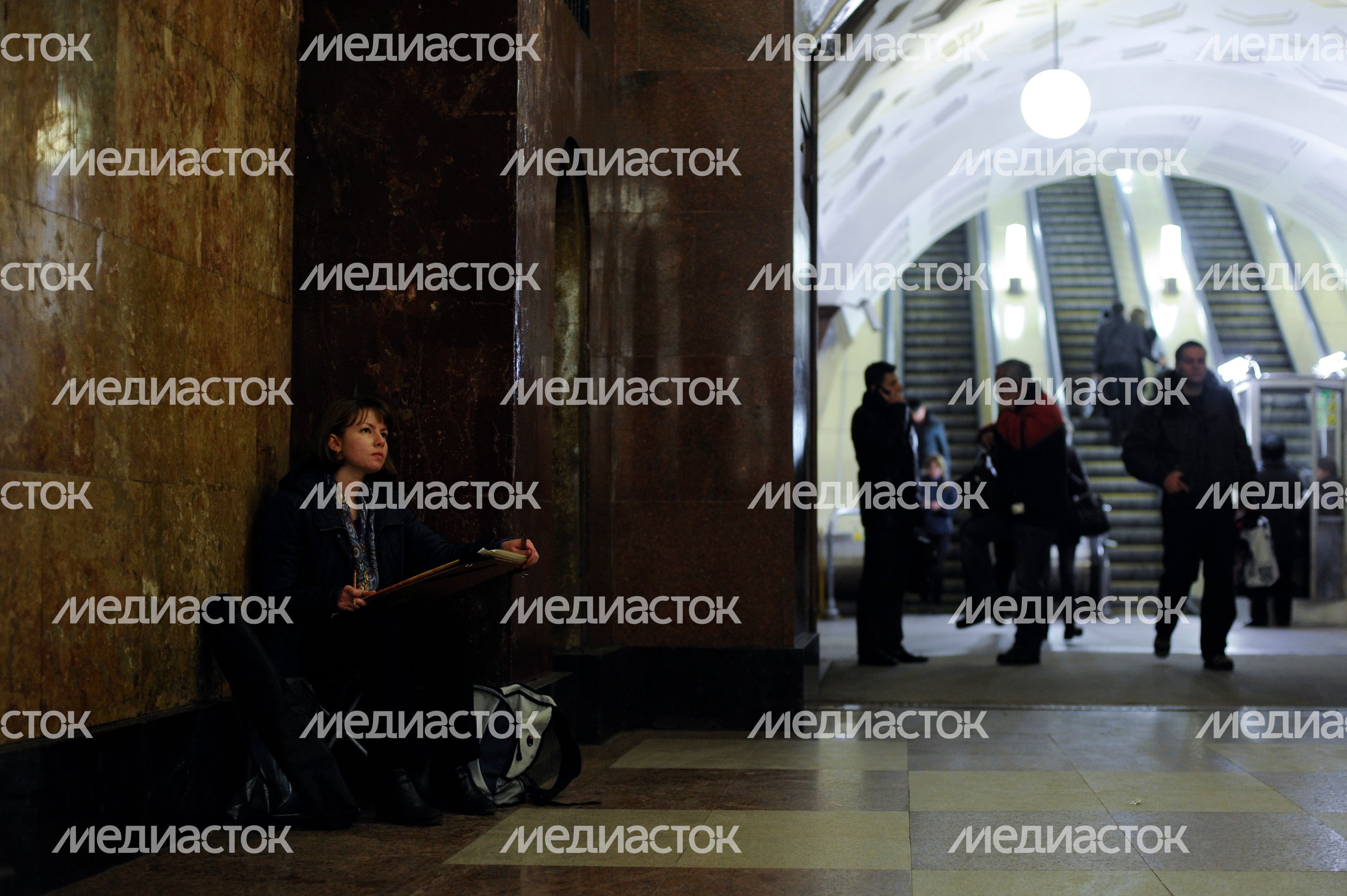Акция «Пишем метро» в Московском метрополитене