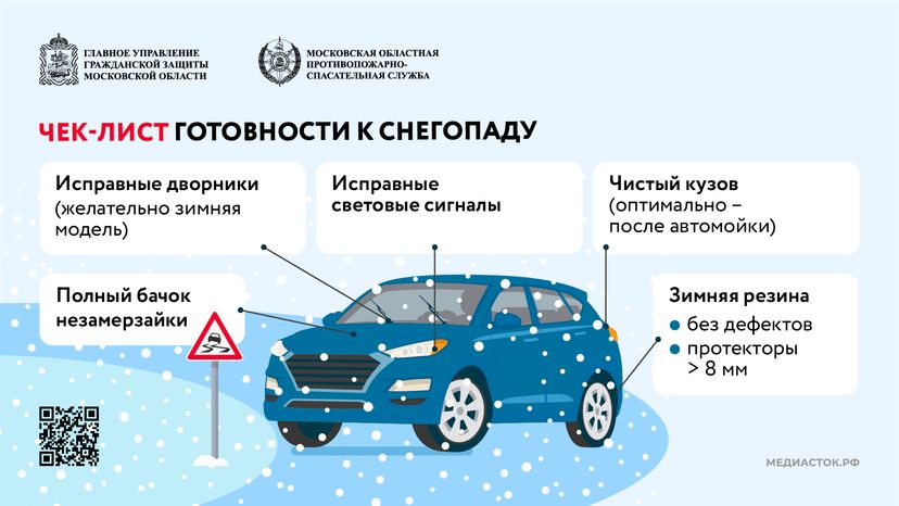 Безопасность на дороге осторожно, снегопад горизонталь (1)