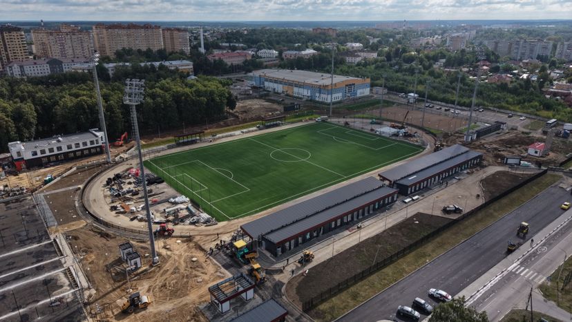 Реконструкция стадиона "Мещера" в Егорьевске