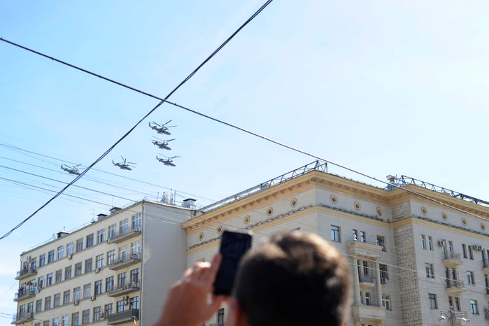 Генеральная репетиция парада Победы на Красной площади