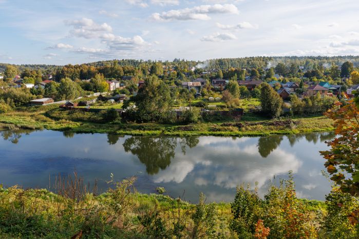 Река Руза в городе Руза