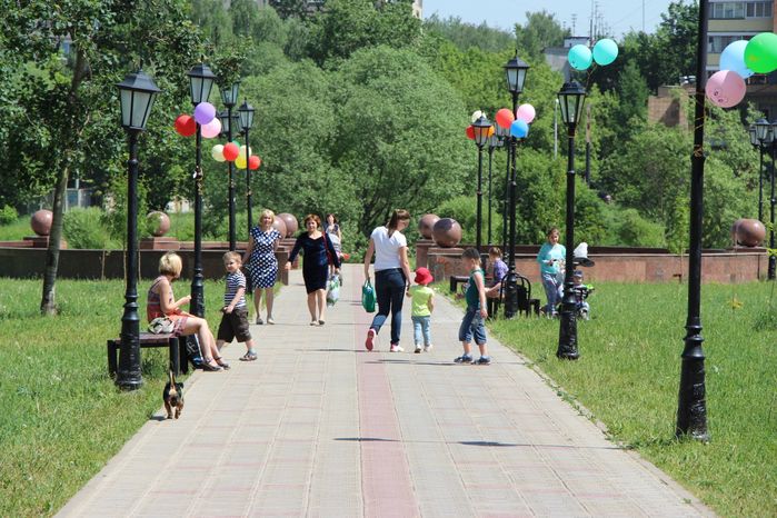 Городской парк в Долгопрудном