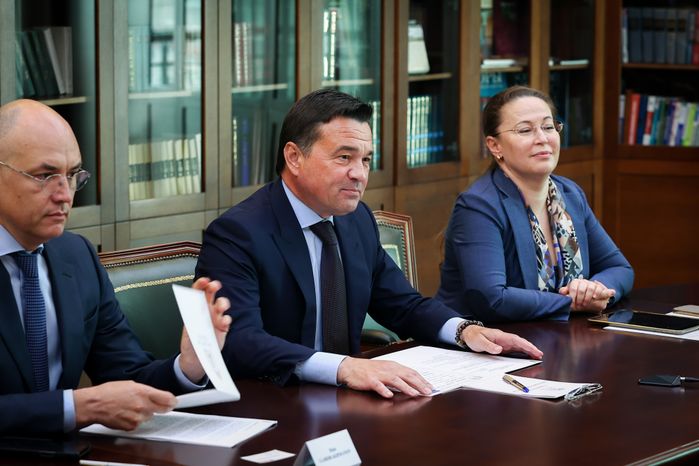 Встреча Губернатора Подмосковья с управляющим директором «Uflex Group» Ашоком Чатурведи