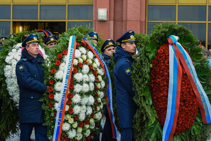 Церемония прощания с космонавтом Алексеем Леоновым в Подмосковье
