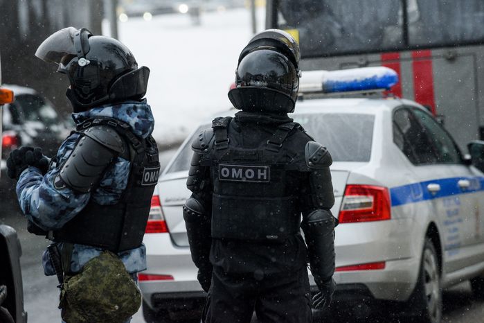 Охрана общественного порядка сотрудниками полиции в Москве