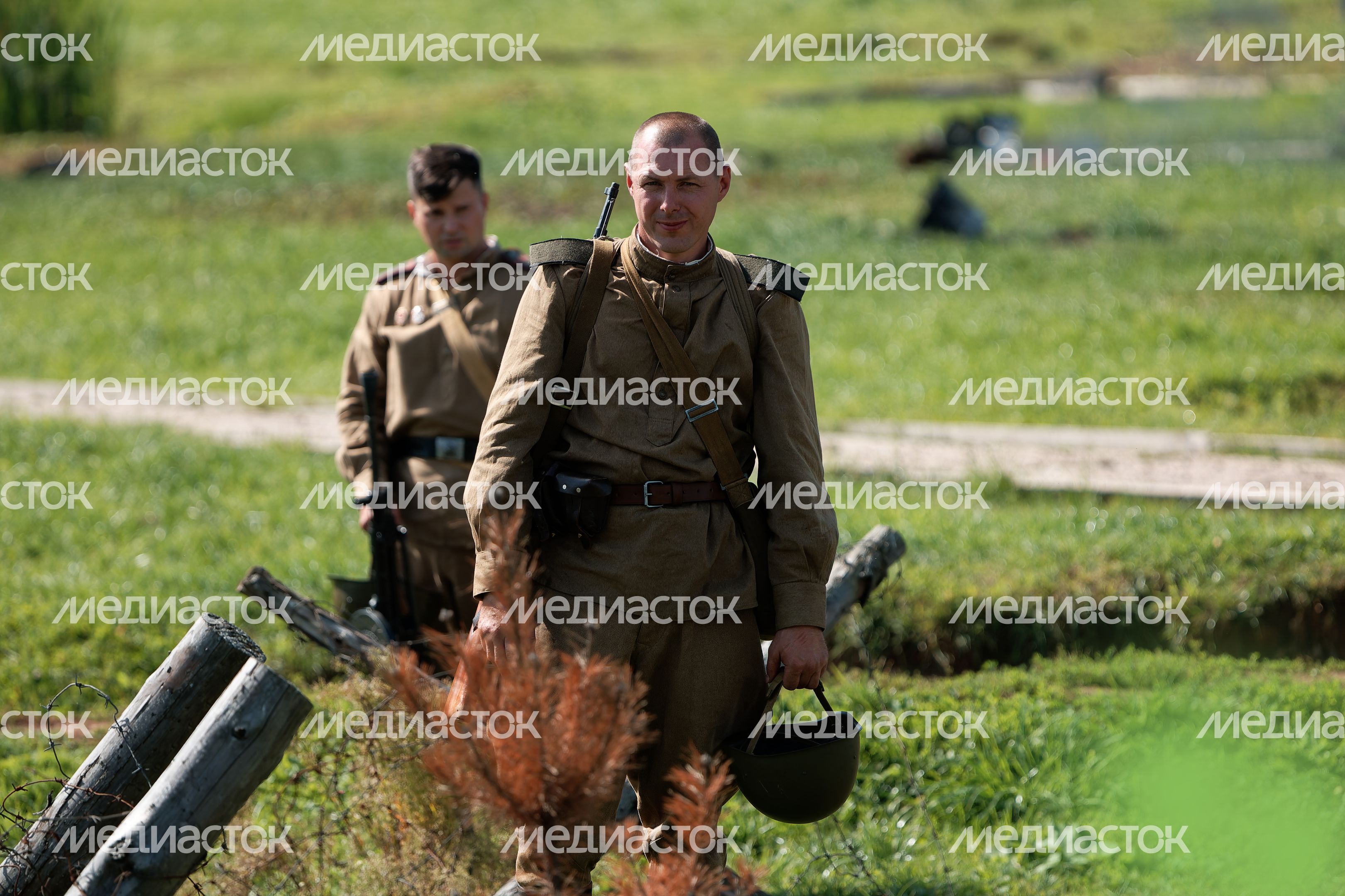 Военно-историческая реконструкция «Огненная дуга» в Одинцовском округе, посвященная Курской битве