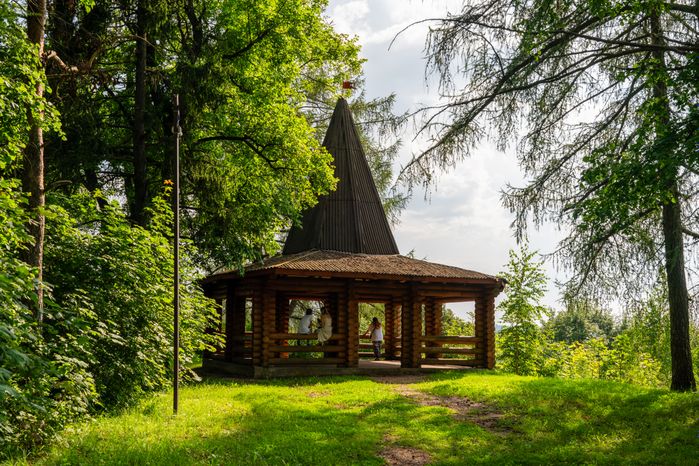 Парк культуры и отдыха "Городок" в Рузе. Лето