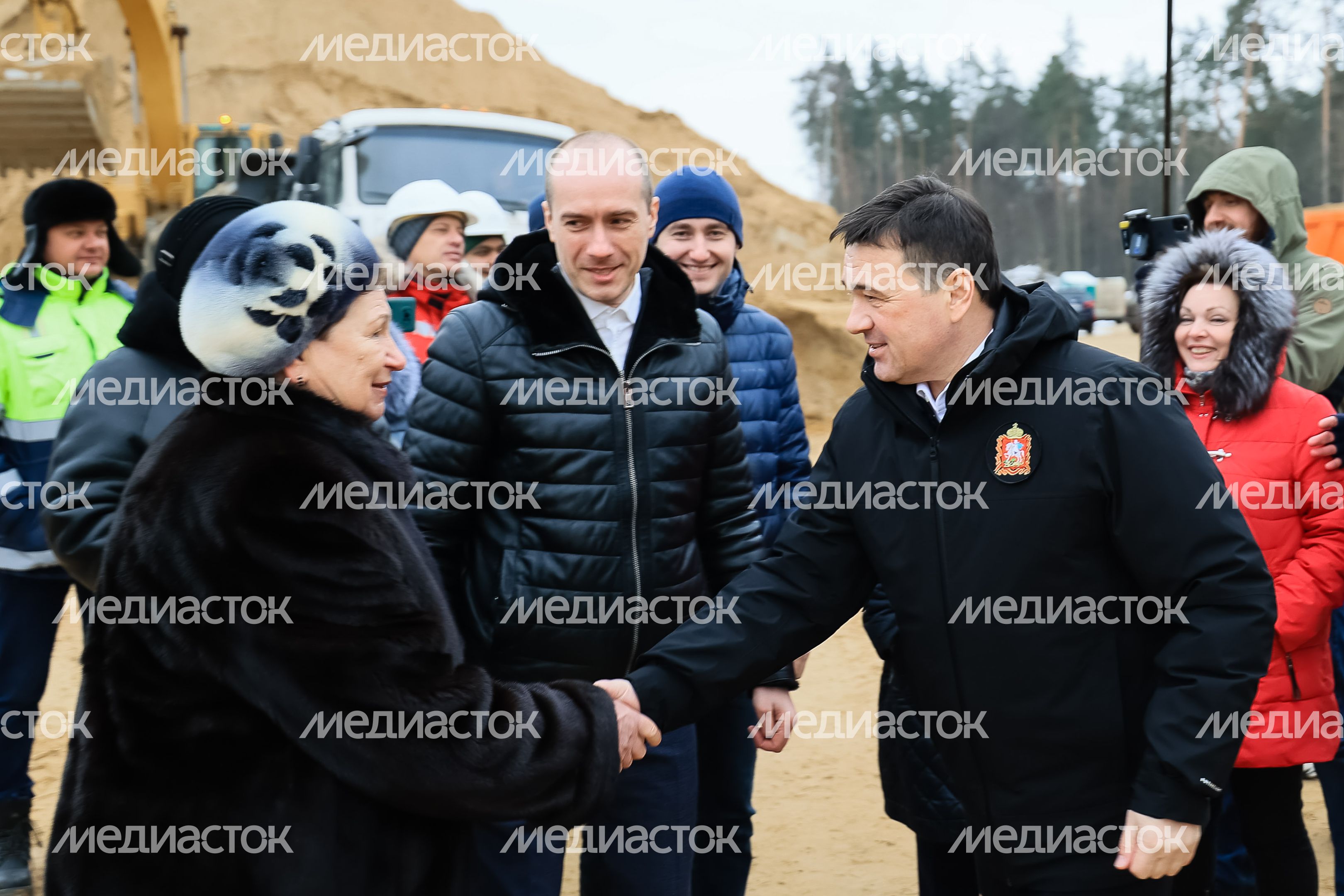 Проверка хода строительства Южно-Лыткаринской автодороги (ЮЛА) Губернатором Подмосковья