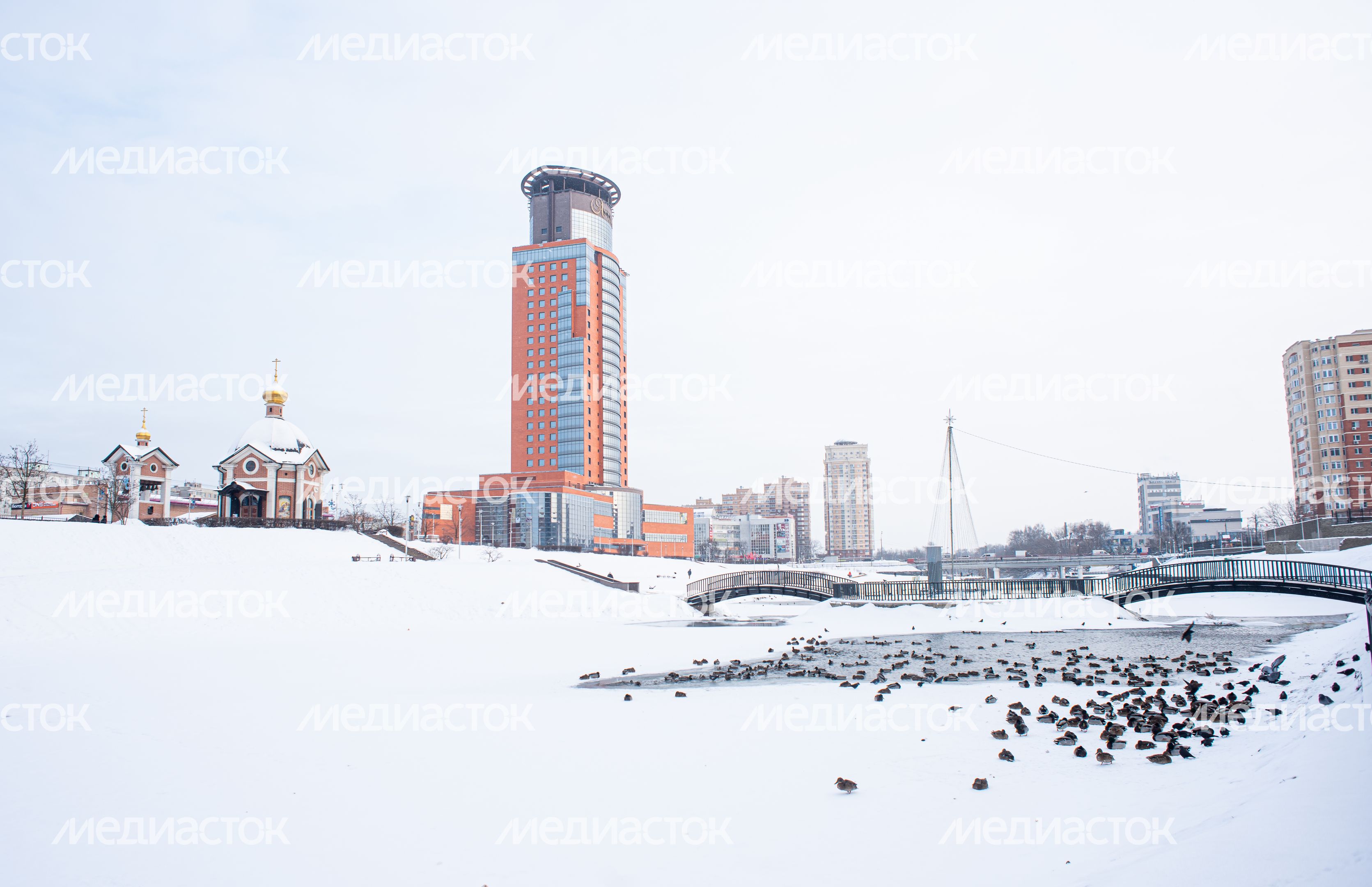 Зимние виды города Щелково