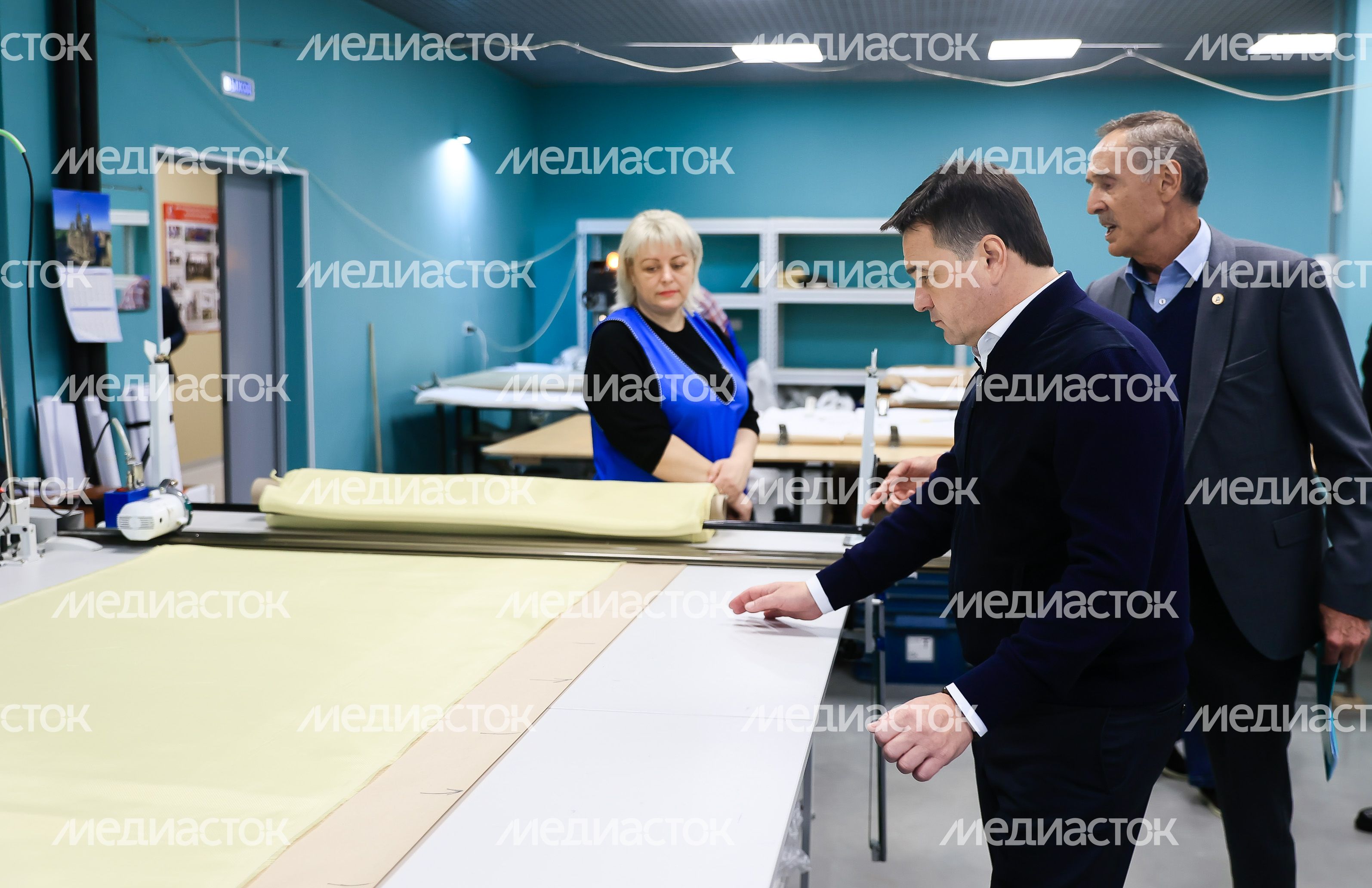 Встреча Губернатора Подмосковья с родственниками мобилизованных, работающими на производстве защитной экипировки для участников СВО