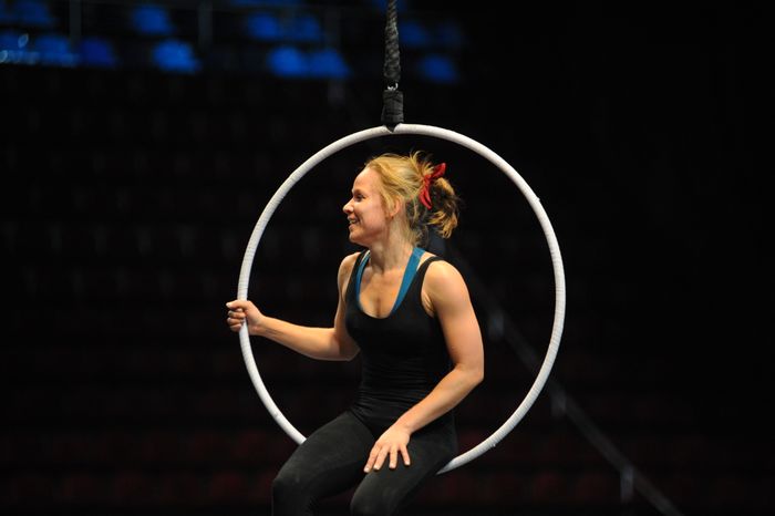 Репетиция шоу театра Cirque du Soleil