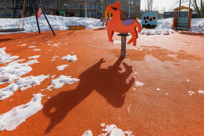 Игровая площадка детского сада «Золотой ключик» СОШ №14 в Мытищах после капитального ремонта