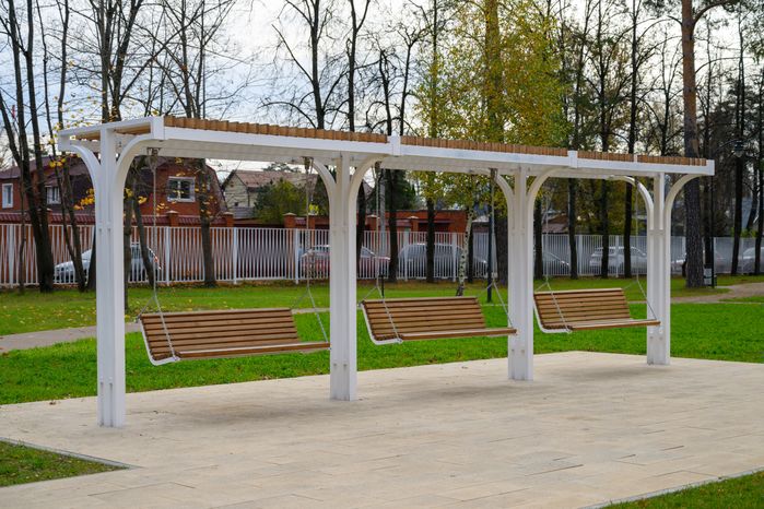 Осенний Летний парк в Малаховке округа Люберцы