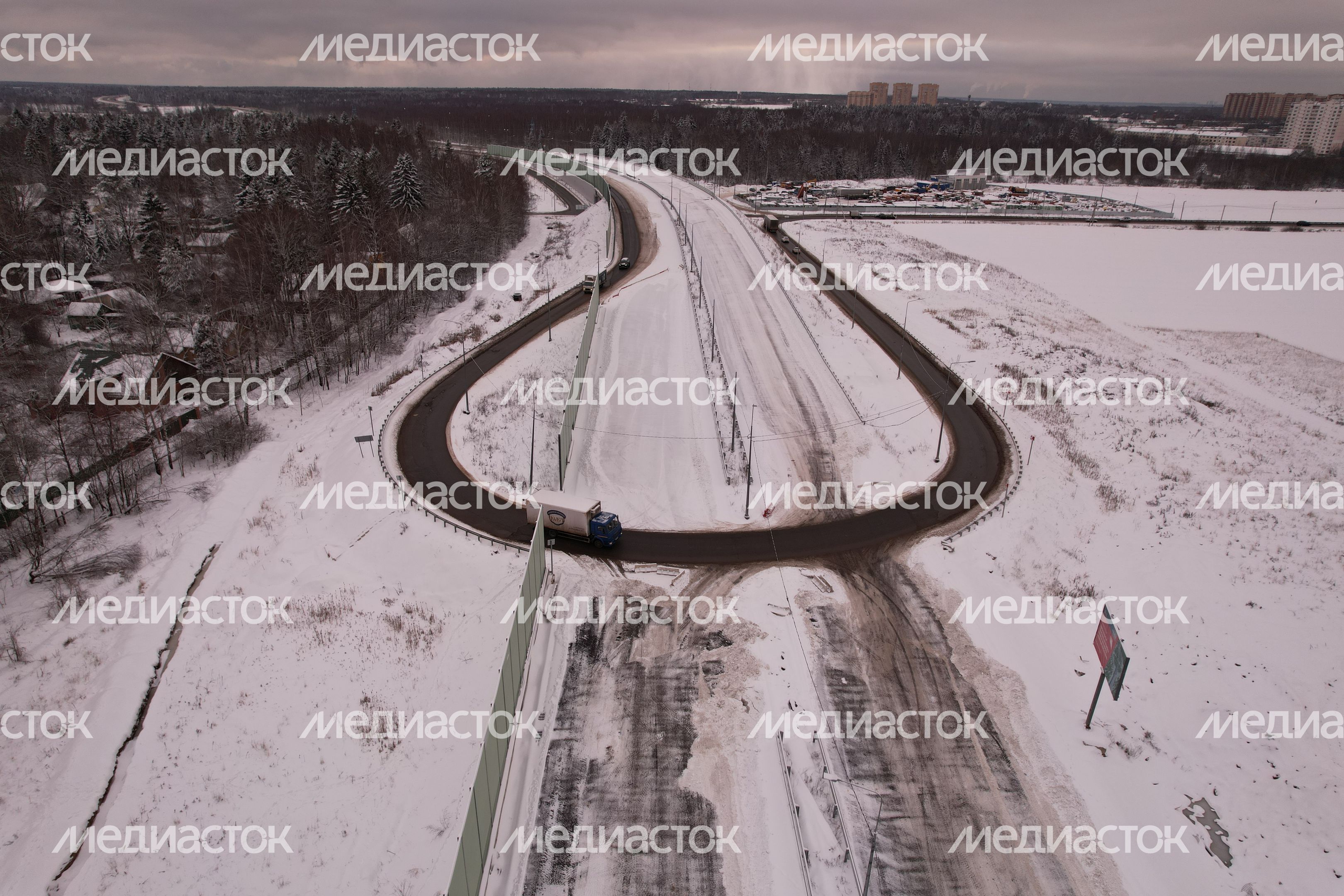 Третий этап Северного обхода Лобни завершили с опережением на год Третий этап Северного обхода Лобни завершили с опережением на год