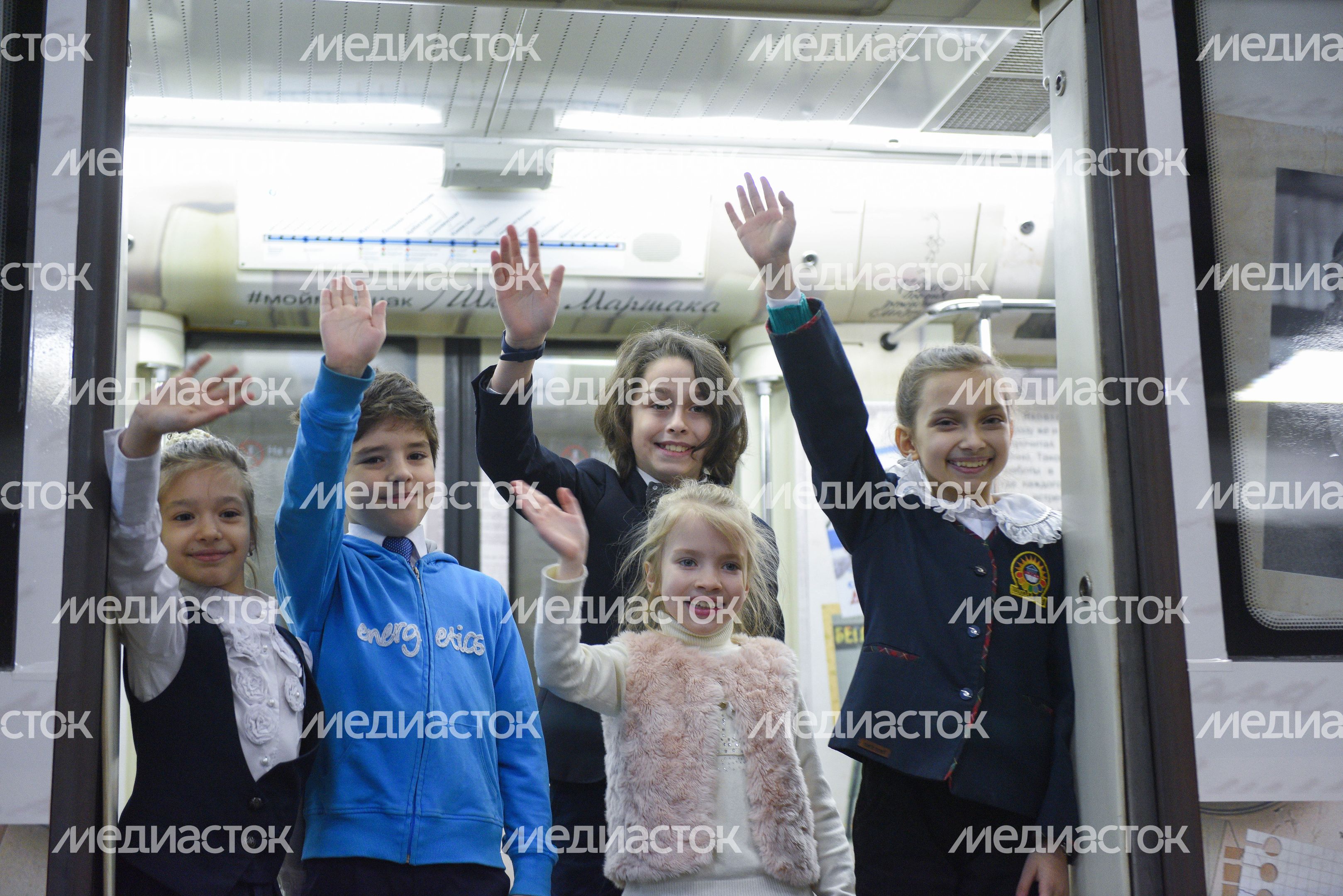 Запуск нового тематического поезда «Мой Маршак» в метро Москвы, 2 часть