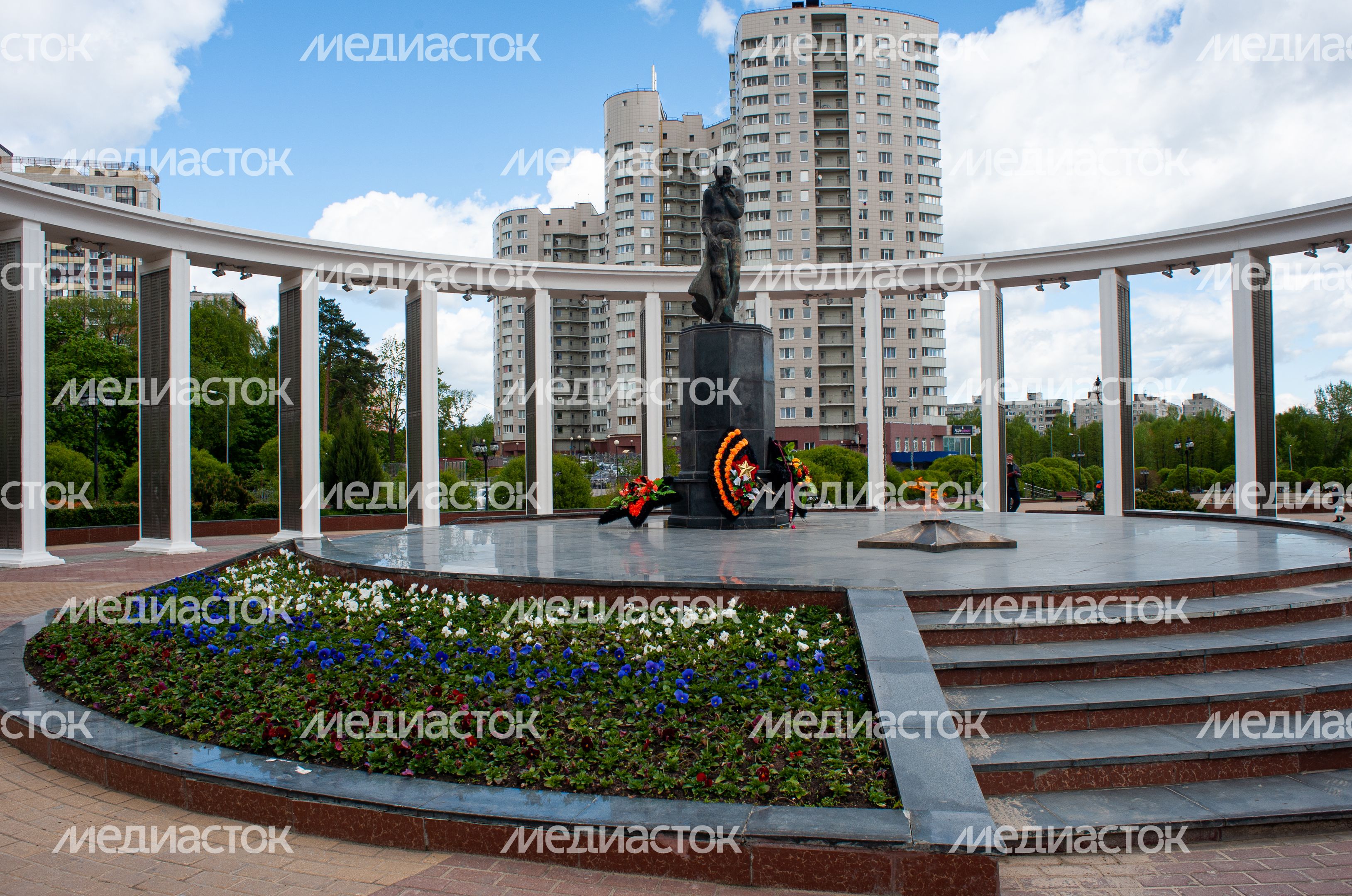 Весенние виды города Пушкино