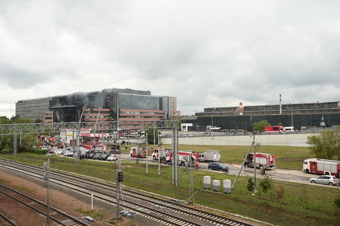 Пожар в бизнес‑центре «Гранд Сетунь плаза» в Москве