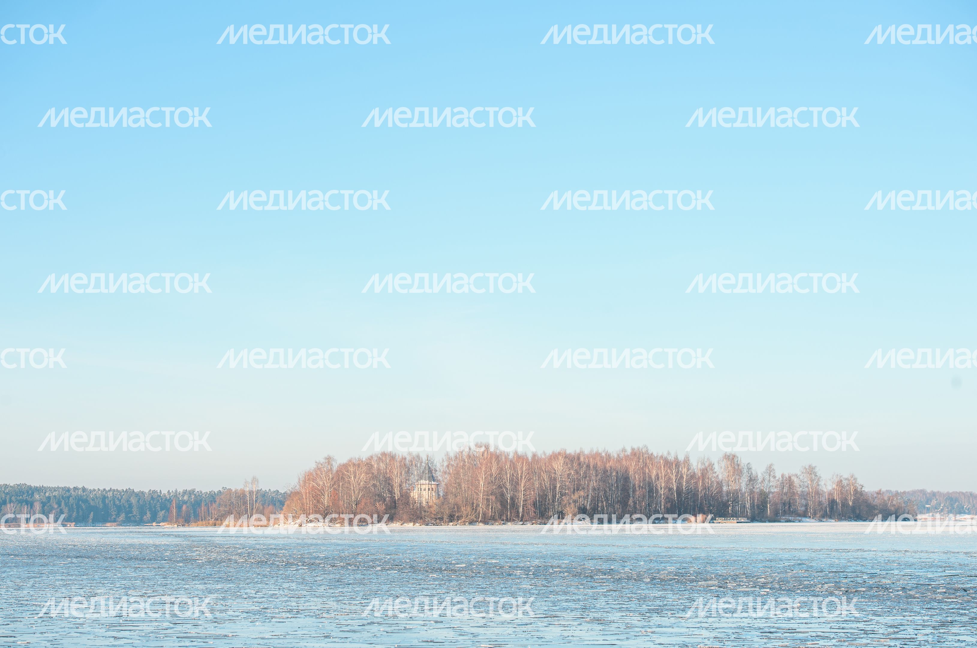 Зимние виды города Калязин
