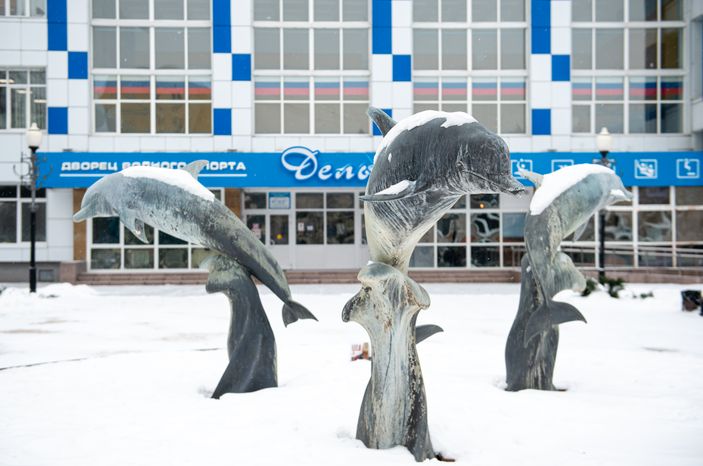 Зимние виды города Воскресенск