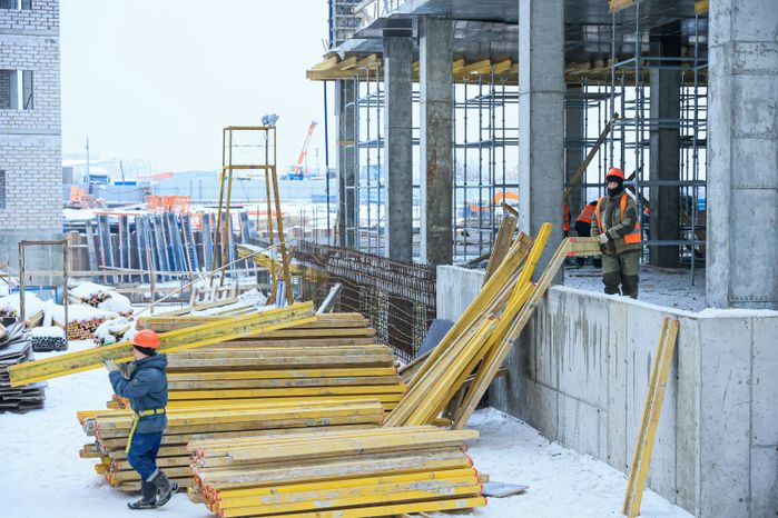 Посещение Губернатором Подмосковья стройплощадки Детской областной больницы в Красногорске
