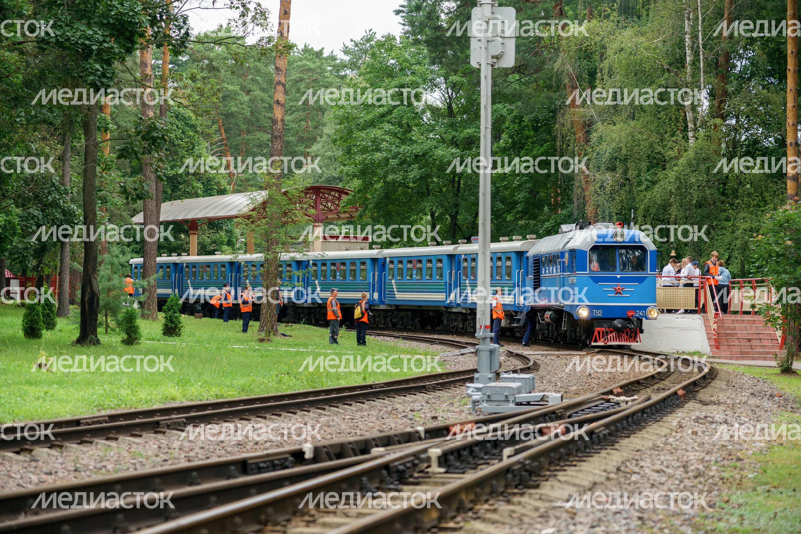 Московская детская железная дорога в поселке Кратово Московская детская железная дорога в поселке Кратово