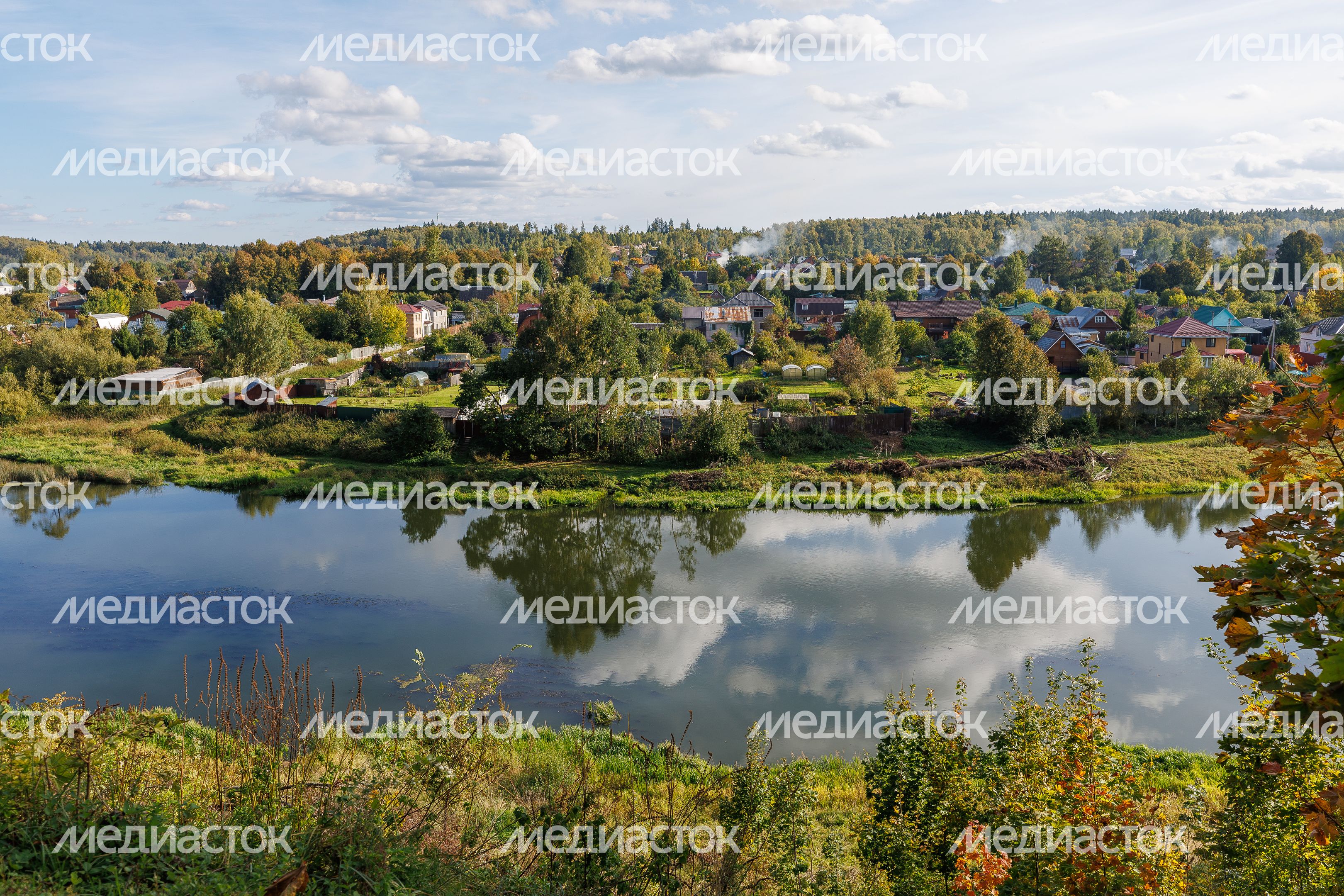 Река Руза в городе Руза