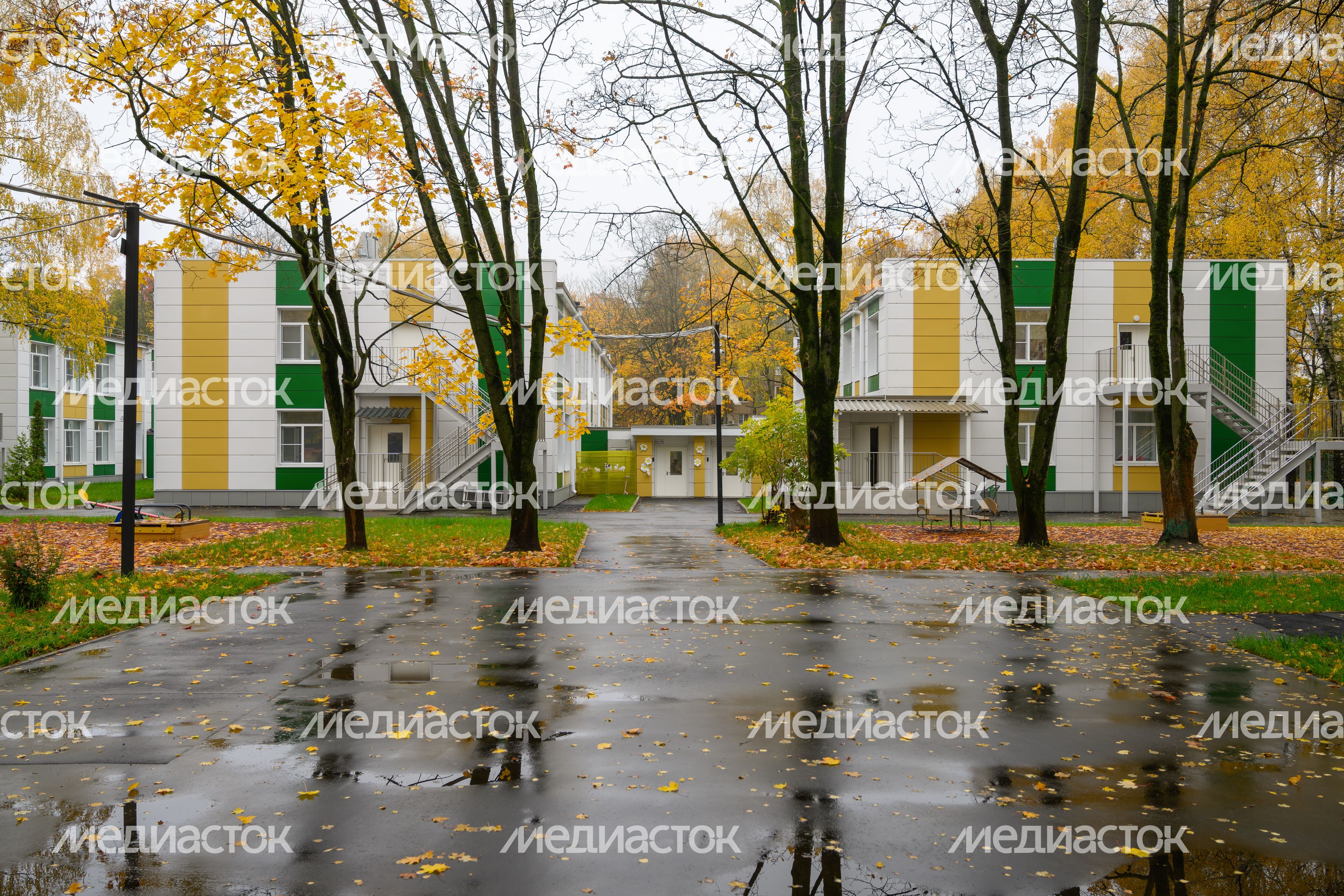 Детский сад лицея №4 в микрорайоне Юбилейный города Королев после капитального ремонта