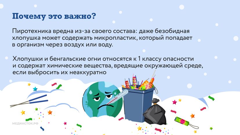 Как правильно утилизировать хлопушки Горизонталь 03