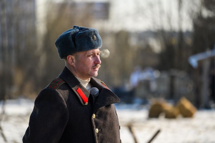 Военно-историческая реконструкция в музее танка Т-34 в Мытищах