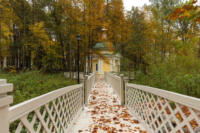Осень в усадьбе Гребнево округа Щелково