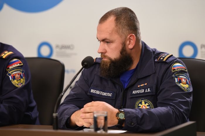 Пресс-конференция замначальника ГКУ МО «Мособлпожспас» Сергея Гедина