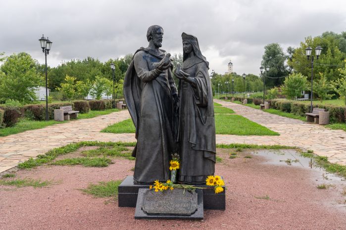 Летний Принарский парк в Серпухове