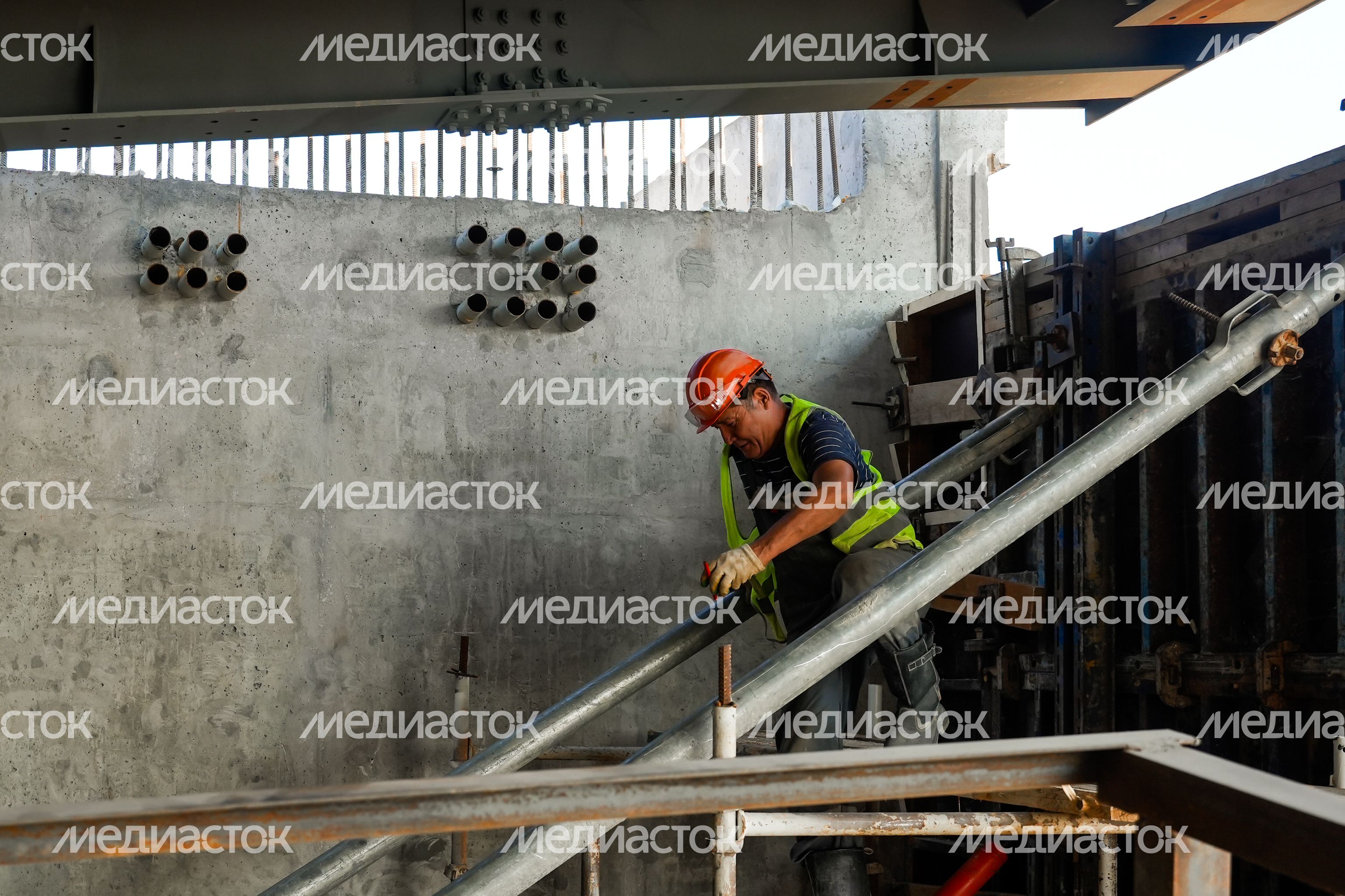 Возведение нового Рогачевского моста в Дмитрове