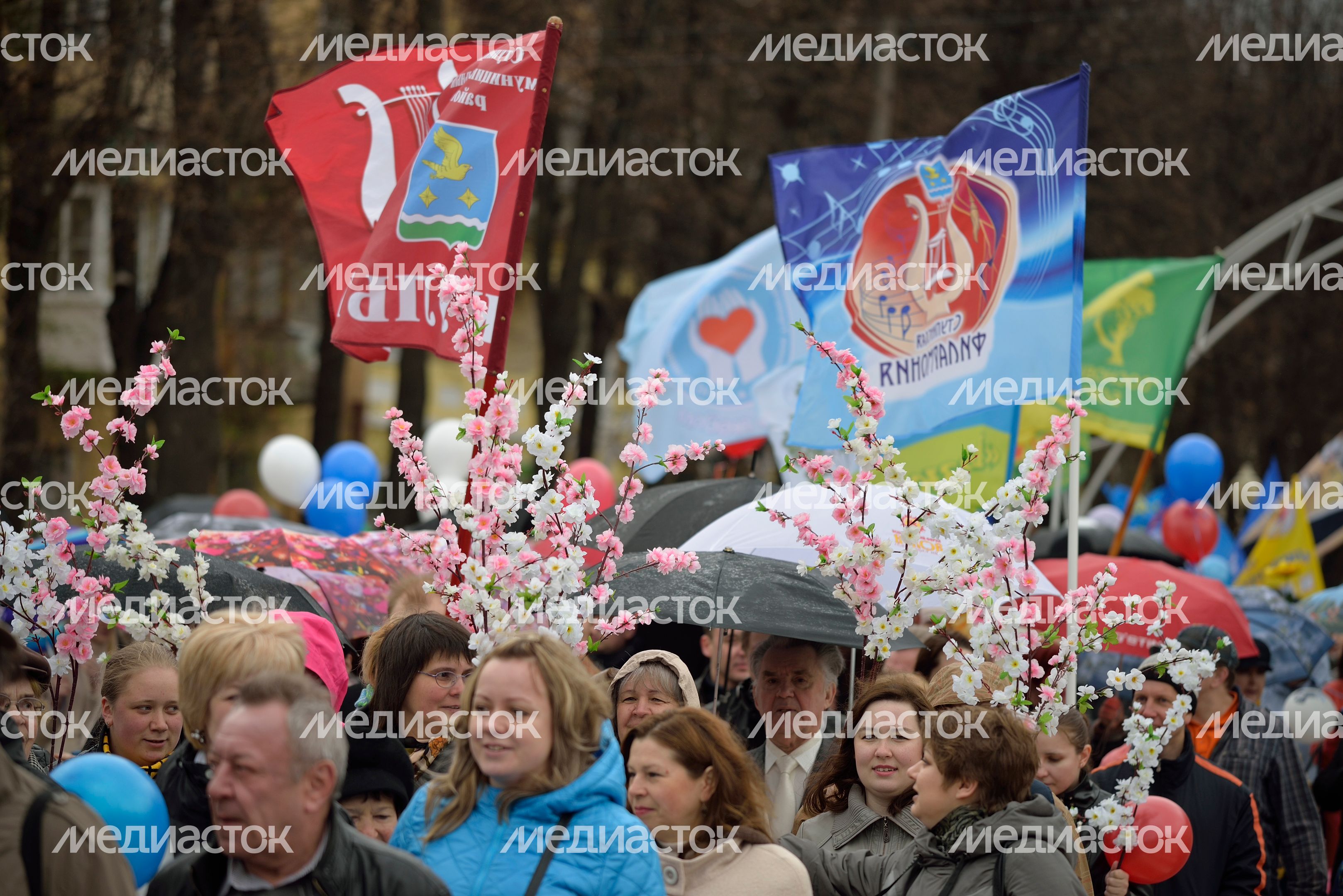 Первомайская демонстрация в Ступино