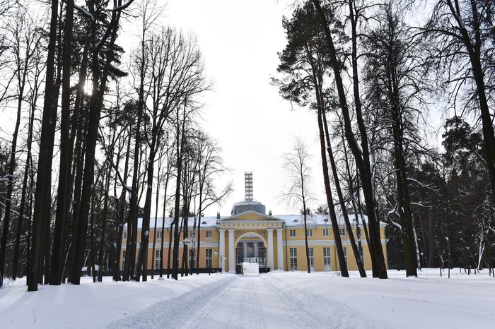 Подготовка к лыжной гонке в музее-усадьбе «Архангельское»