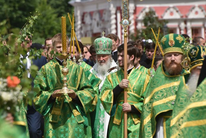 Празднование Святой Троицы в Сергиевом Посаде