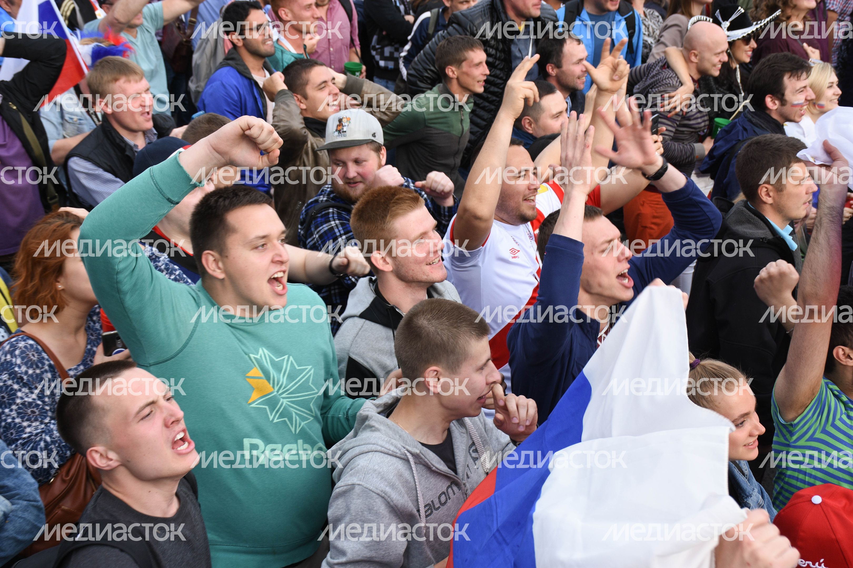 Открытие Чемпионата мира по футболу в Москве на Воробьёвых горах