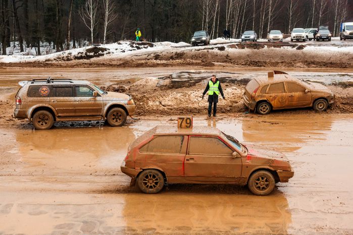 Автогонка в Мытищах